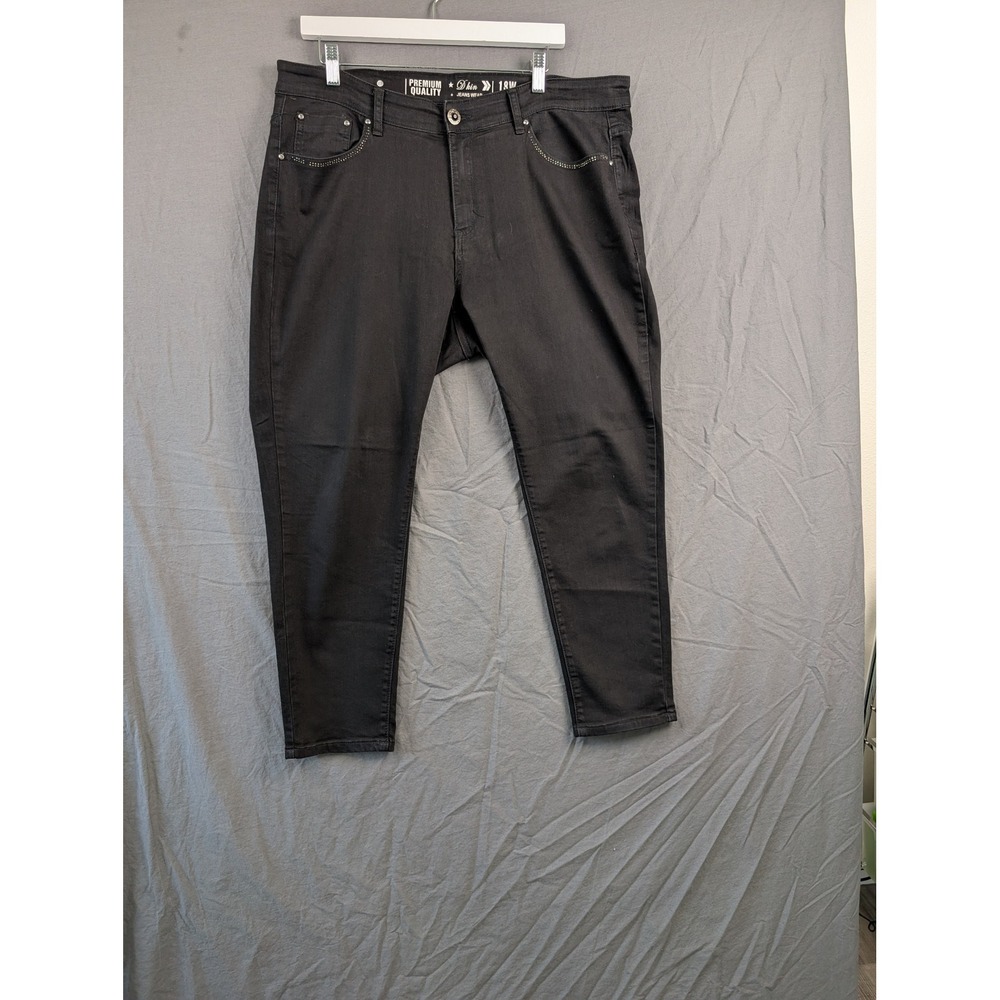 D.kin Premium Quality‎ Jeanswear Womens 18W Black Studded Pocket Skinny Jeans